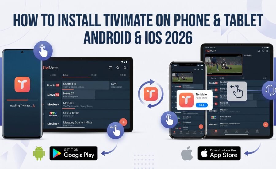 How to Install TiviMate on Phone & Tablet (Android & iOS) 2026